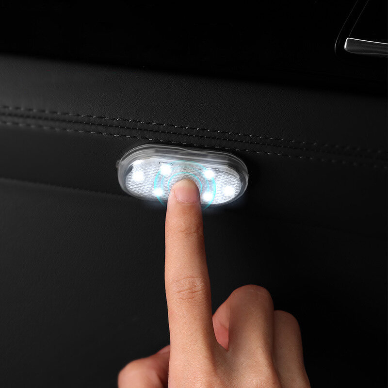 1/2 قطعة سيارة LED أضواء اللمس اللاسلكية الداخلية ضوء سقف للسيارة مصابيح القراءة السقف لباب القدم جذع صندوق تخزين USB شحن