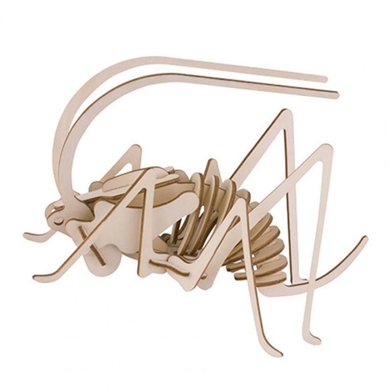 الحشرات تجميعها لغز DIY بها بنفسك اليدوية ألعاب تعليمية خشبية دليل الحشرات ثلاثية الأبعاد لغز للأطفال