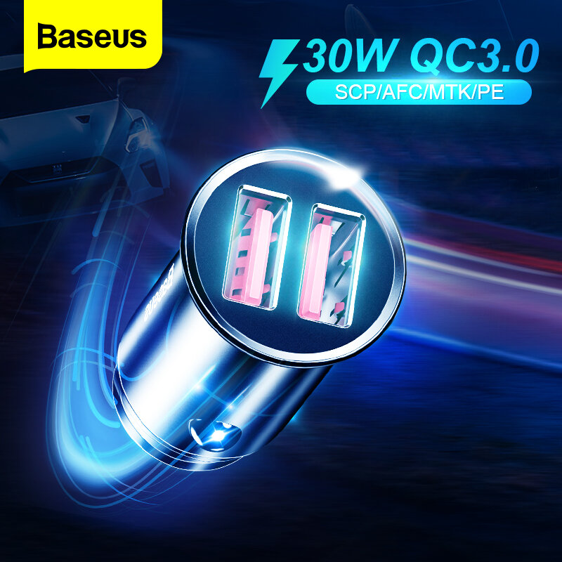 Baseus شاحن سيارة وصلة ولاعة السجائر تهمة سريعة 4.0 QC3.0 PD نوع C شحن سريع الهاتف شاحن السيارات اكسسوارات
