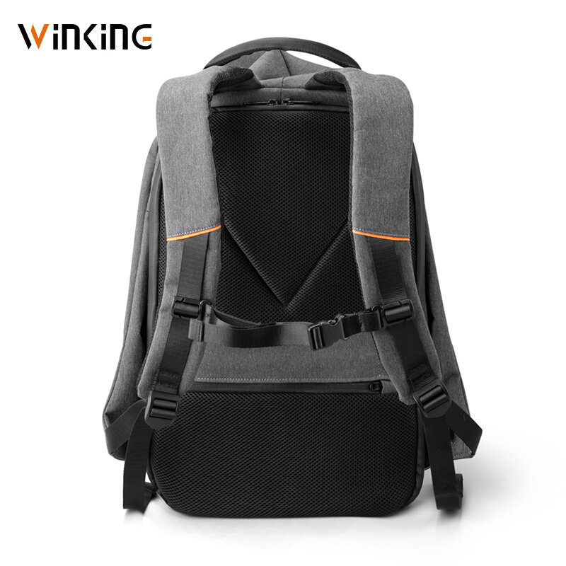 Kingsons-حقيبة ظهر متعددة الوظائف للرجال ، حقيبة سفر مع شاحن USB ، حقيبة مقاومة للماء ضد السرقة للمراهقين والرجال