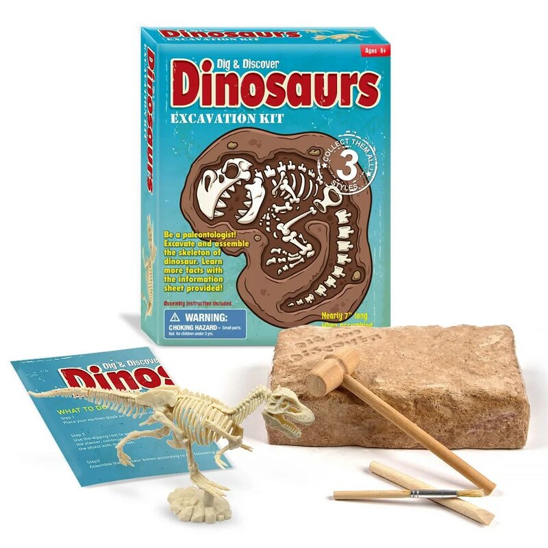 ديناصور حفر بها عدة الحفر دينو تيرانوصور Diplodocus تريسيراتوبس حفر اللعب عدة تعلم لعبة تعليمية للأطفال