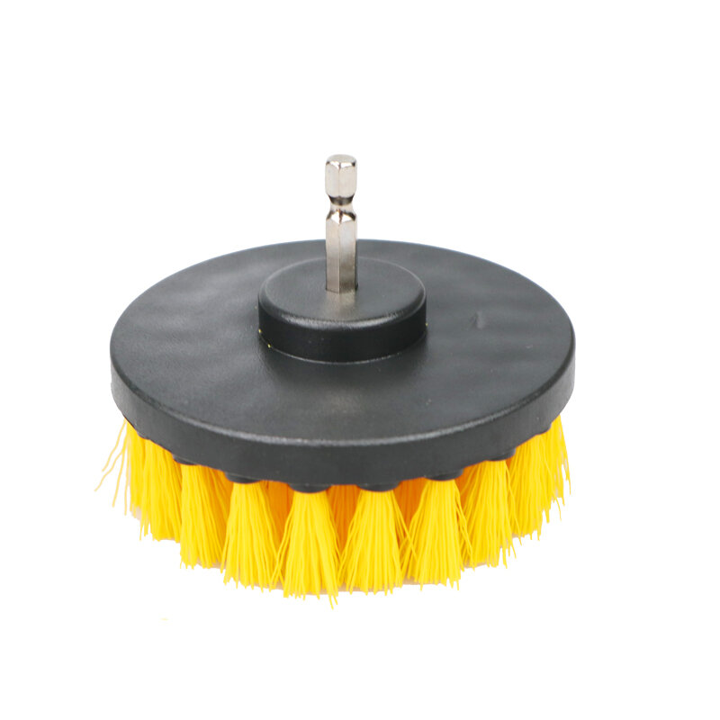 2/3.5/4/5'' Electric Scrubber Brush Drill Brush Kit Plastic Round Cleaning Brush Tool for Carpet Glass Car Tires Nylon Brushes