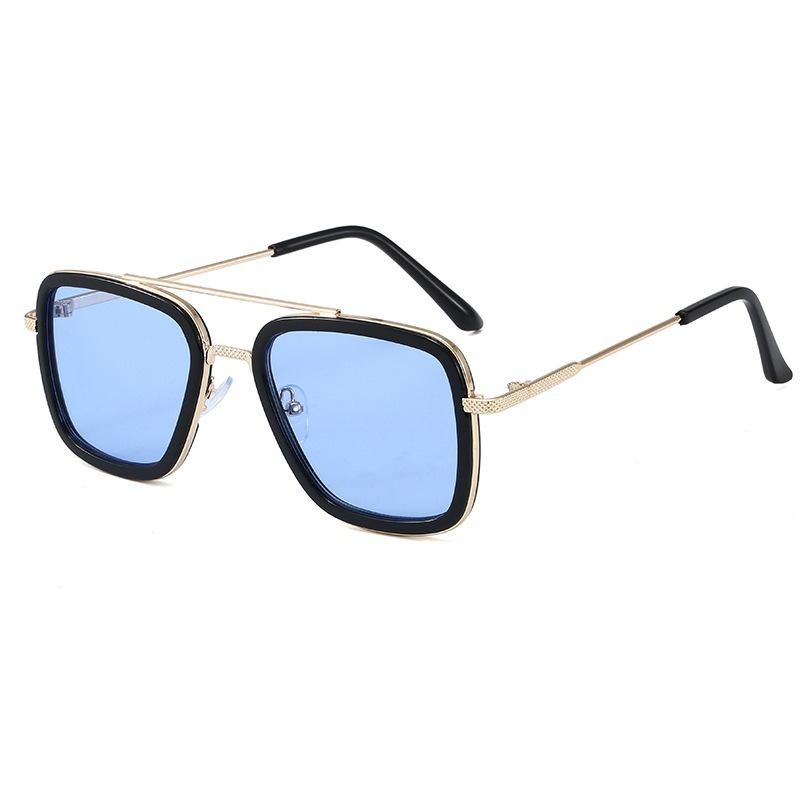 نظارات شمسية عالية الجودة للرجال من نوع Tony Stark Fishing نظارات مربعة للأنشطة الخارجية ورياضة صيد الأسماك نظارات للرجال نظارات عنكبوتية رياضية