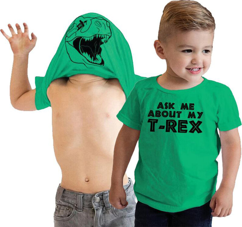 اسأل لي عن بلدي تي ريكس الوجه تي شيرت الاطفال قميص ديناصور الرسم المحملة ملابس الاطفال موضة مضحك الاطفال الفتيان طفل قميص حجم كبير