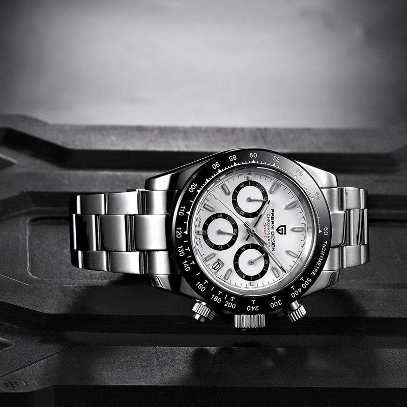 2020 PAGANI تصميم العلامة التجارية الفاخرة الرجال الرياضة ساعة كرونوغراف الأعمال الياقوت الفولاذ المقاوم للصدأ مقاوم للماء ساعة Reloj Hombre