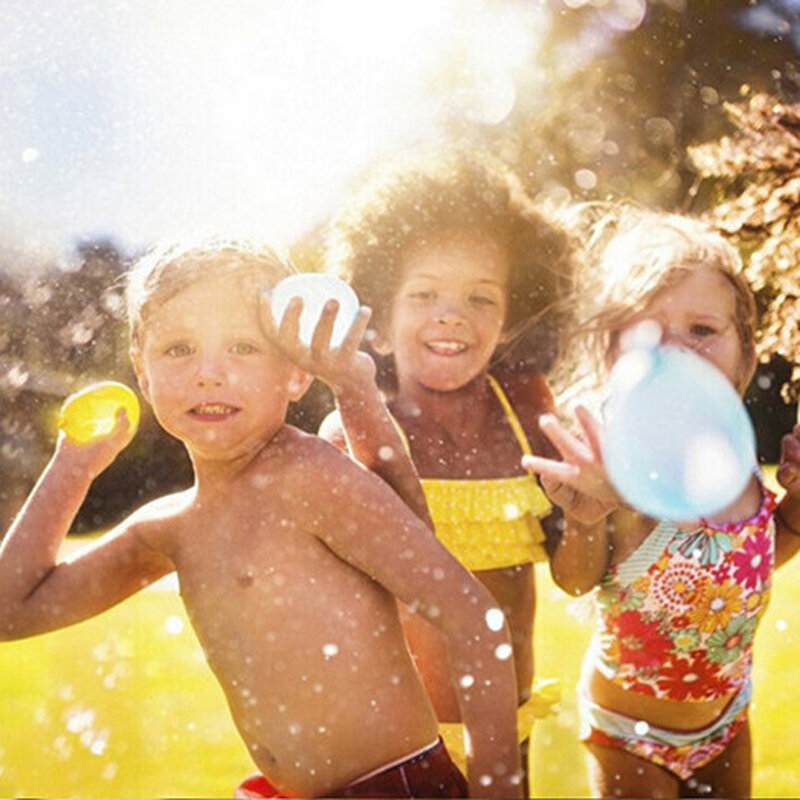 111 قطعة ملء بالونات مياه مع صنبور تجمع بالون حفلة الأطفال المياه الحرب لعبة لوازم الاطفال الصيف لعب للخارجية لعبة للشاطئ