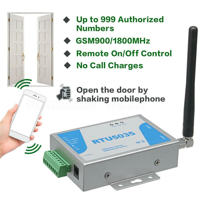 RTU5024 RTU5035 GSM بوابة فتاحة التتابع التبديل باب بريموت كنترول الوصول اللاسلكي فتحت الباب عن طريق الاتصال المجاني 850/900/1800/1900MHz