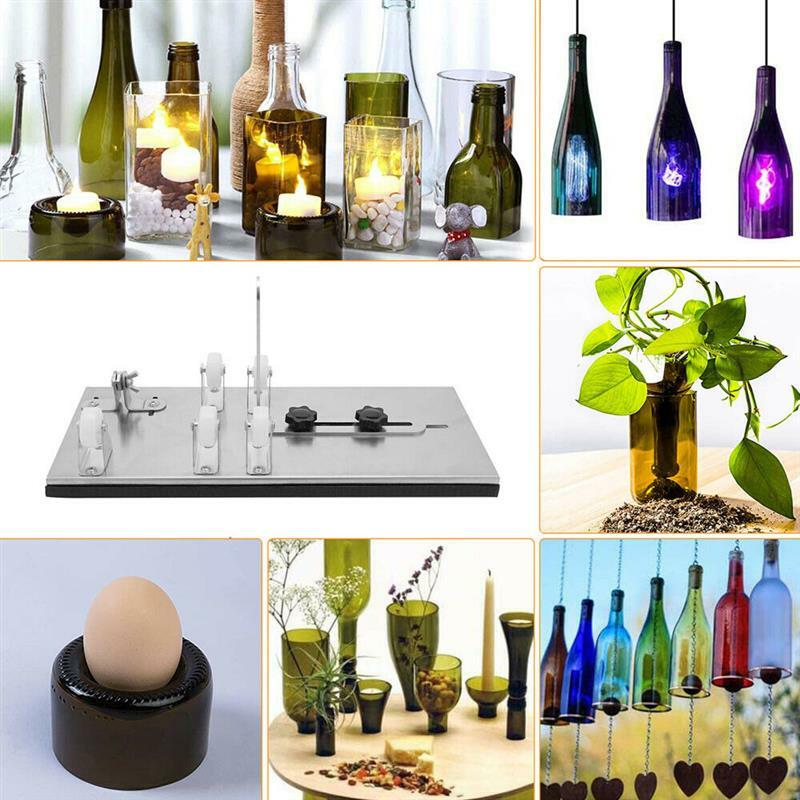 الزجاج القاطع DIY بها بنفسك كأس للنبيذ قاطع زجاجات آلة قطع أداة مجموعة منحوتة زجاجية المعاد تدويرها المهنية ماكينة قطع الزجاج