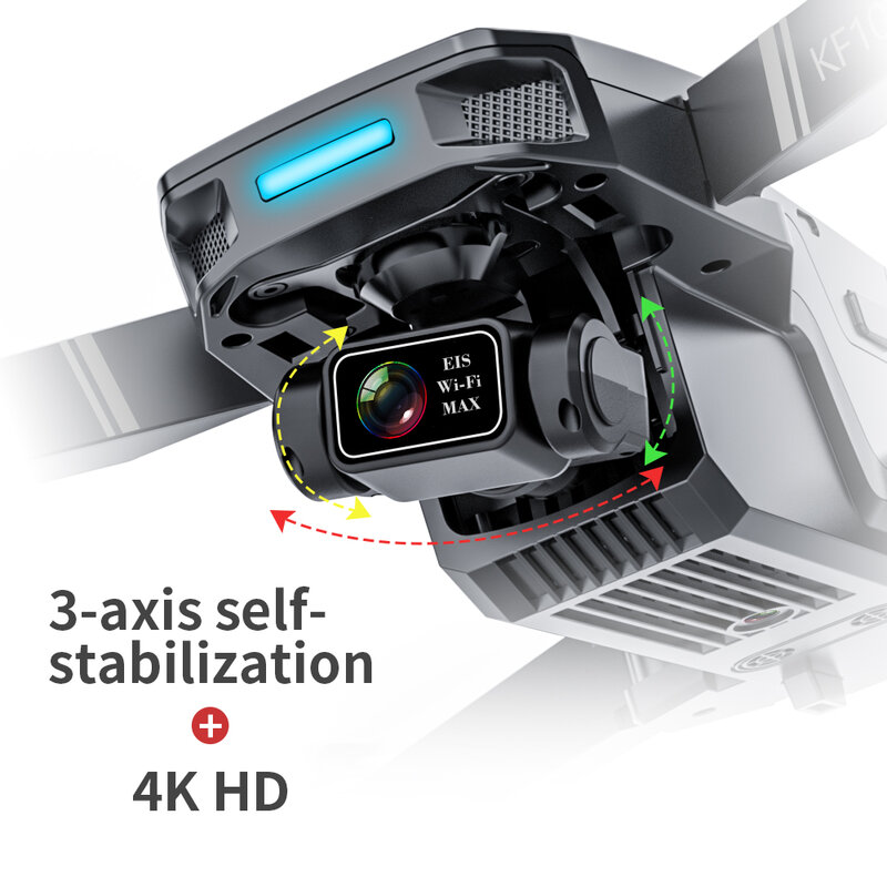 LAUMOX KF101 ماكس لتحديد المواقع بدون طيار 4K المهنية HD EIS كاميرا مكافحة هزة 3-محور Gimbal 5G واي فاي فرش السيارات RC طوي كوادكوبتر