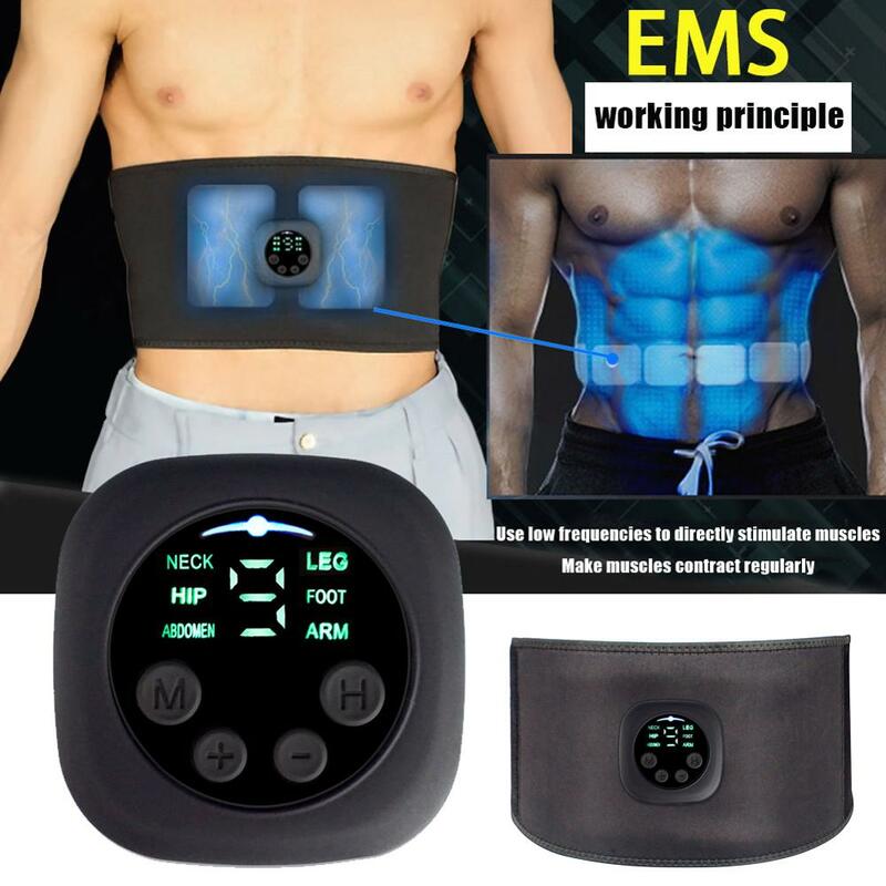 الذكية حزام تخسيس البطن التمارين العضلات محفز المدرب EMS البطن جهاز حزام فقدان الوزن أداة مدلك
