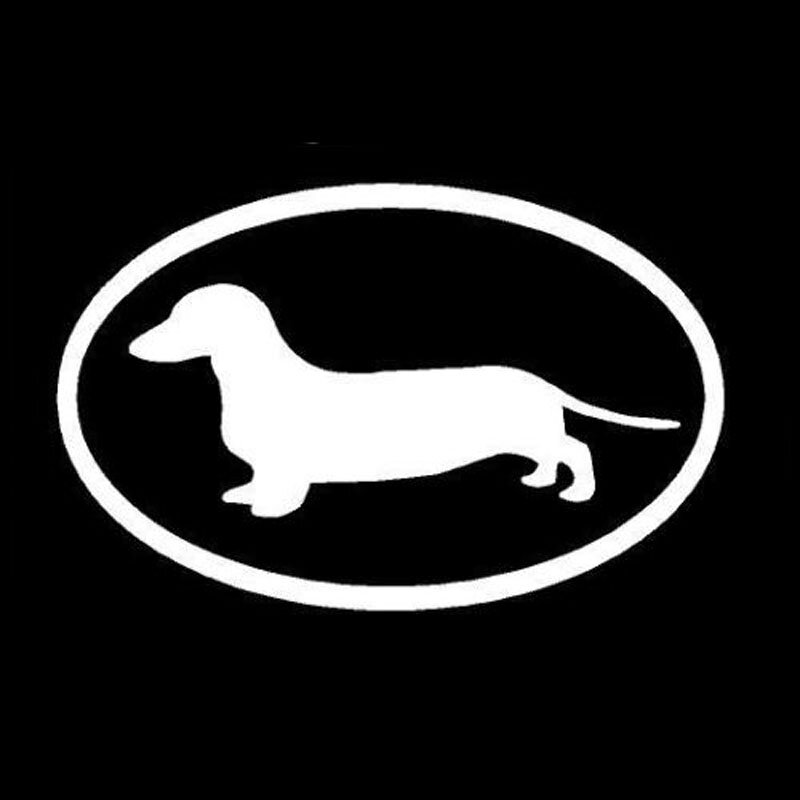 سيارة ملصقا الكلب الألماني ملصق حائط من الفينيل‏ غطاء سيارة الخدوش الحيوان شخصية الكرتون ملصقات أسود/الشظية 15.2*9.8 سنتيمتر