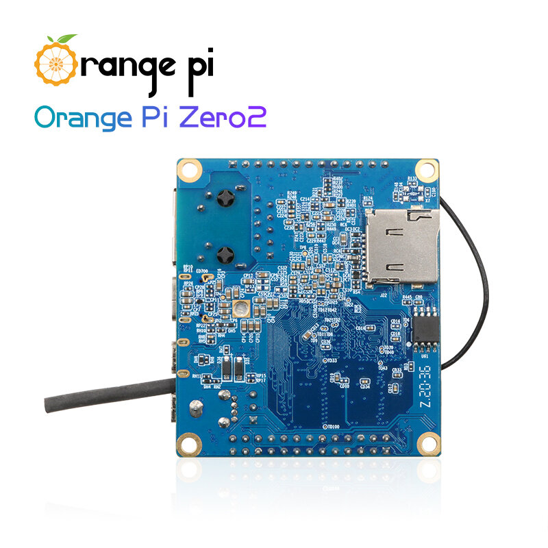 2022. Orange Pi Zero 2 1GB + ABS حافظة شفافة ، Allwinner H616 رقاقة ، دعم BT ، Wif ، تشغيل أندرويد 10 ، أوبونتو ، ديبيان OS one