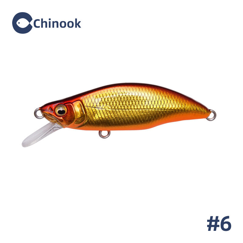Chinook 4.2g أسماك صغيرة Wobblers العائمة الصيد السحر البلمة كرانكبيت الاصطناعي الصلب بايك سمك لوري Wobblers