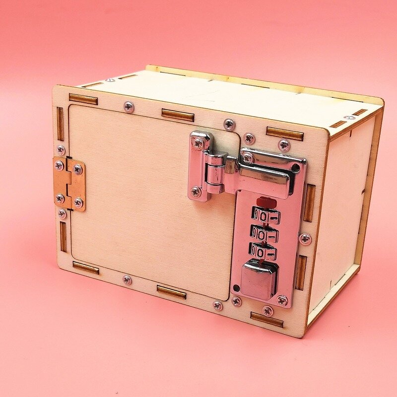 الأطفال التكنولوجيا الإبداعية لتقوم بها بنفسك الميكانيكية خزانة كلمة السر صندوق اللعب بنين بنات