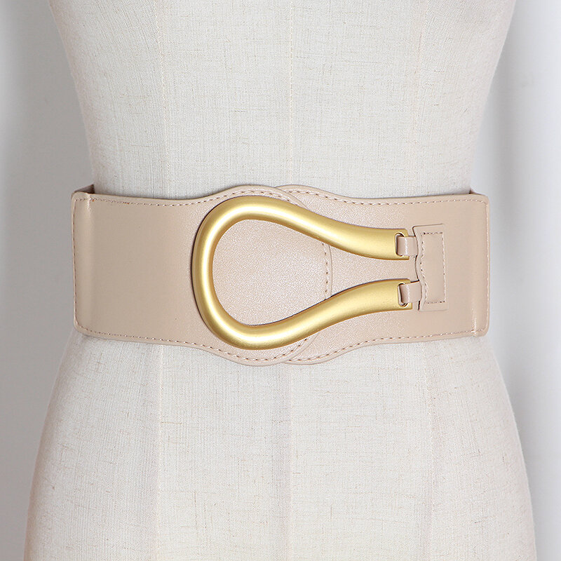 GALCAUR-حزام غير متماثل من الجلد الصناعي للنساء ، حزام خصر غير رسمي ، تصميم مرقع ملون ، إكسسوارات نسائية ، موضة جديدة 2020