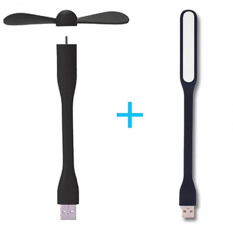 Hot البيع مرنة المحمولة القابلة للإزالة مروحة USB صغيرة و USB مصباح ليد مصباح لجميع امدادات الطاقة USB الناتج USB الأدوات