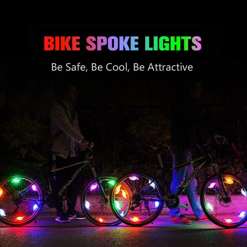 12 قطعة 6 قطعة 1 قطعة دراجة تكلم ضوء أضواء عجلة LED مقاوم للماء 3 طرق دراجة السلامة تحذير أضواء دراجة مصابيح