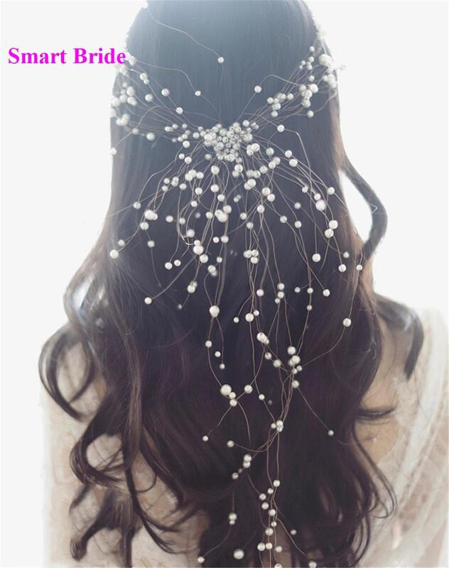2020 العروس اللؤلؤ غطاء الرأس اليدوية مطرز سوبر الجنية ميسون بسيطة هيرباند جميلة الزفاف أغطية الرأس