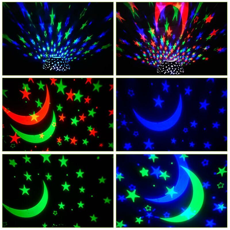 نجوم الإسقاط ضوء الليل-واقعية الحيوان ليلة كشاف ضوئي رائعة الاطفال ليلة مصباح العارض اللون تغيير USB
