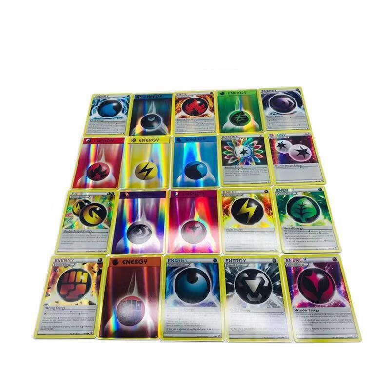 بوكيمون بطاقات 20 قطعة لعبة الطاقة معركة تاكارا تومي جمع مشرقة الإنجليزية التداول بطاقة الداعم صندوق الاطفال لعب الأطفال هدية