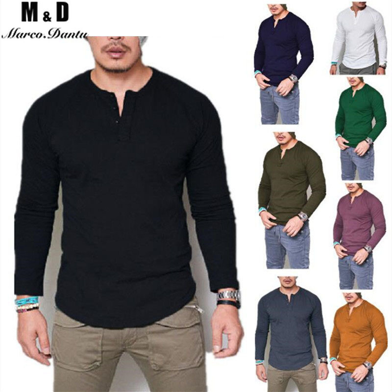 العلامة التجارية تي شيرت الرجال الخريف الشتاء الرجال طويلة الأكمام تي شيرت شريط قميص جديد التي شيرت تي شيرت س الرقبة ملابس الرجال عادية