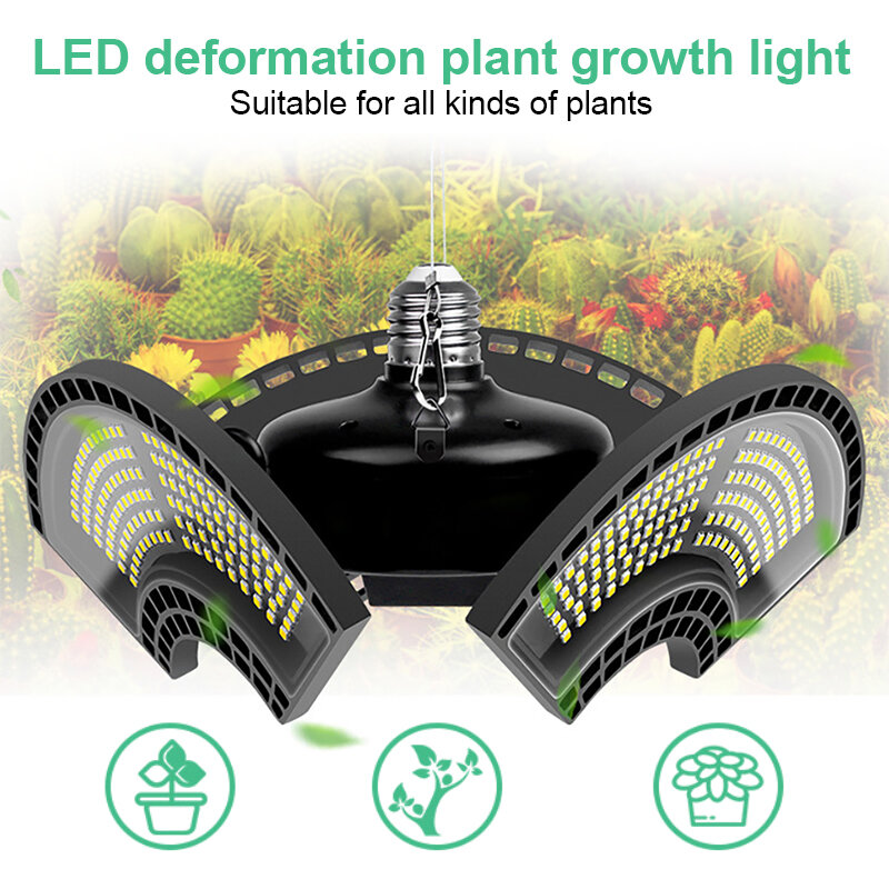 LED تنمو ضوء الطيف الكامل 2835 مقاوم للماء E27/E26 للداخلية مصنع LED رقائق Phytolamp للنباتات 85-265 فولت مصباح نمو النبات