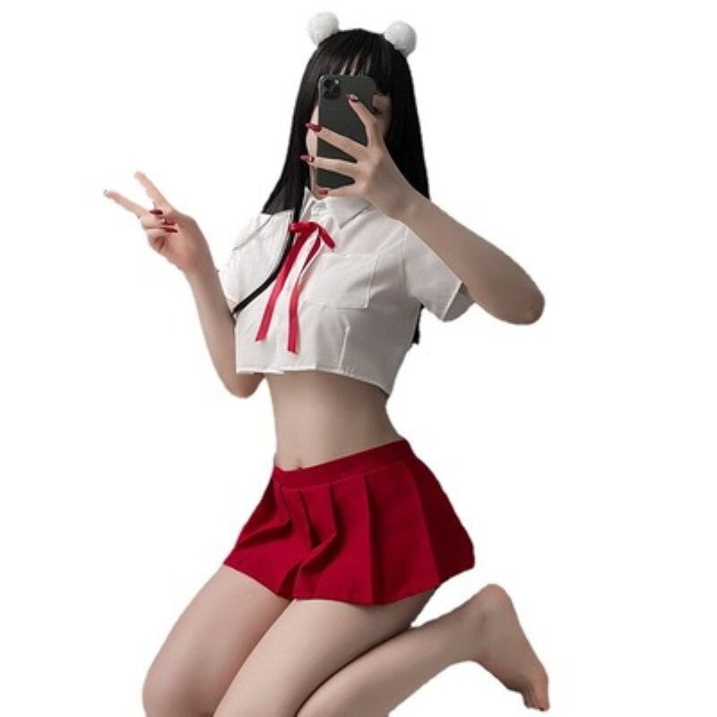 زي أنيمي المحيطي كوس مثير فتاة طالب زي تنورة علوية مجموعة تأثيري JK موحدة