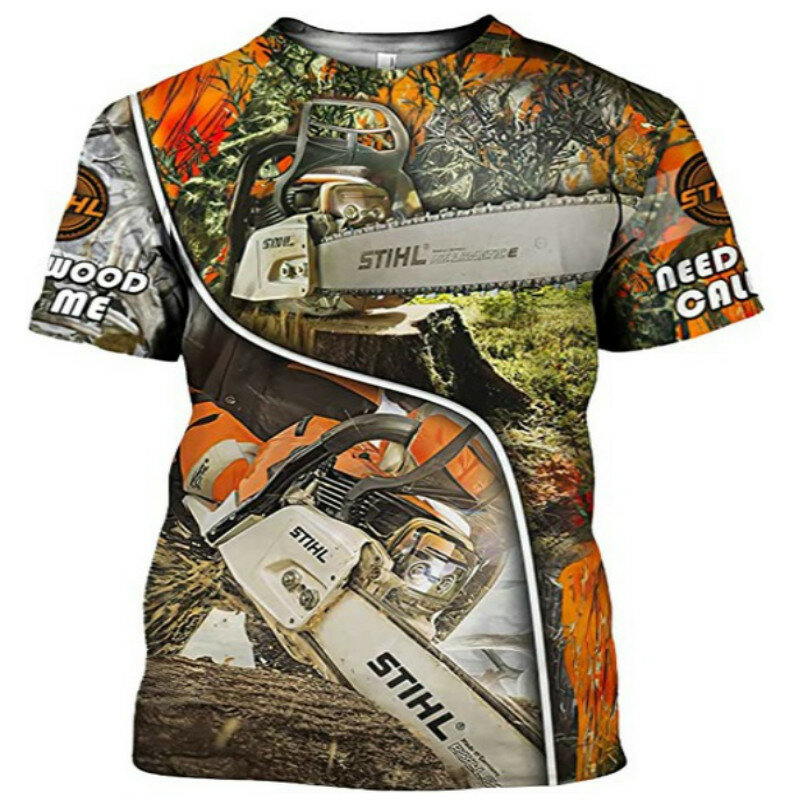 2021 الصيف المحيط الصيد 3D طباعة الرجال T قميص الرجال الأزياء يا الرقبة قصيرة كم T قميص مضحك تيز