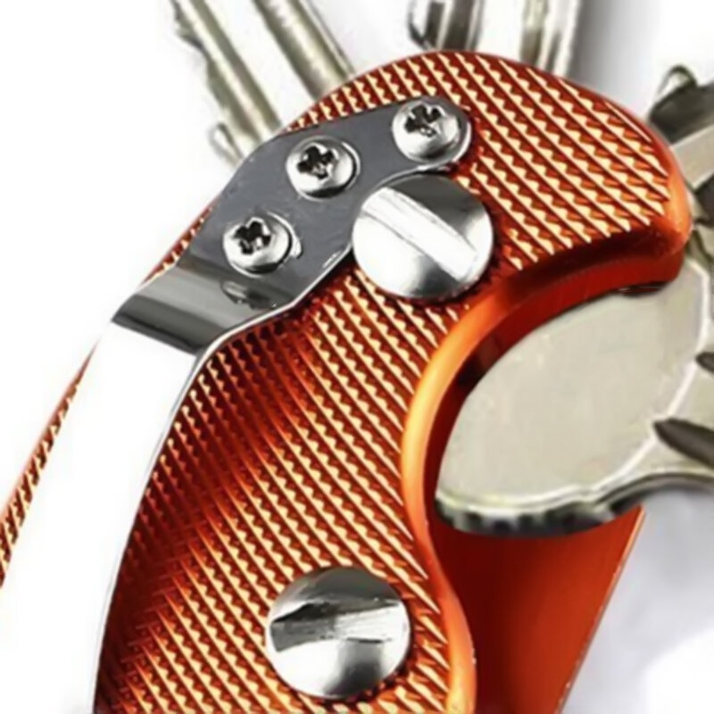 جديد الذكية المفاتيح الصلب أكسيد الألومنيوم مفتاح حامل كليب مجلد جيب أداة سبائك الألومنيوم مفتاح كليب البرتقال في الهواء الطلق أدوات