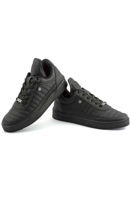 07 black Black Stitched Outsole Unisex Sports Shoes #3