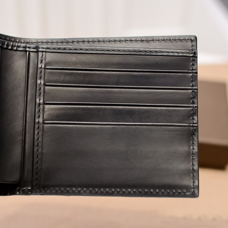 العلامة التجارية الفاخرة الرجال الجلود محفظة صغيرة سلسلة الكلاسيكية متعددة بطاقة موقف الموضة عادية الكلاسيكية مضفر محفظة جلدية LUYI