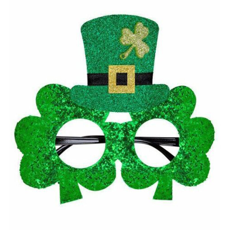عيد القديس باتريك الاحتفال مجموعة مهرجان الأيرلندية سلسلة الأخضر محظوظ مجموعة قبعة شارة حزام الكتف التعادل قلادة ملصق