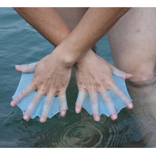 إصبع Webbed GlovesFins اليد ويب الزعانف التدريب سيليكون السباحة والعتاد Webbed قفازات قفازات الغوص أداة السباحة العالمي