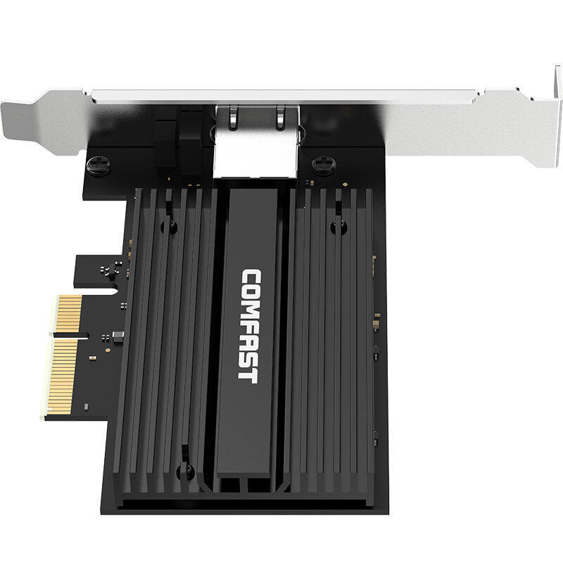 10Gbps PCI-E بطاقة الشبكة AQC107 شرائح 2.5G/5G/10G PCIE-X4 10G RJ45 مهايئ منفذ نقل سريع دونجل لنظام التشغيل windows Linux