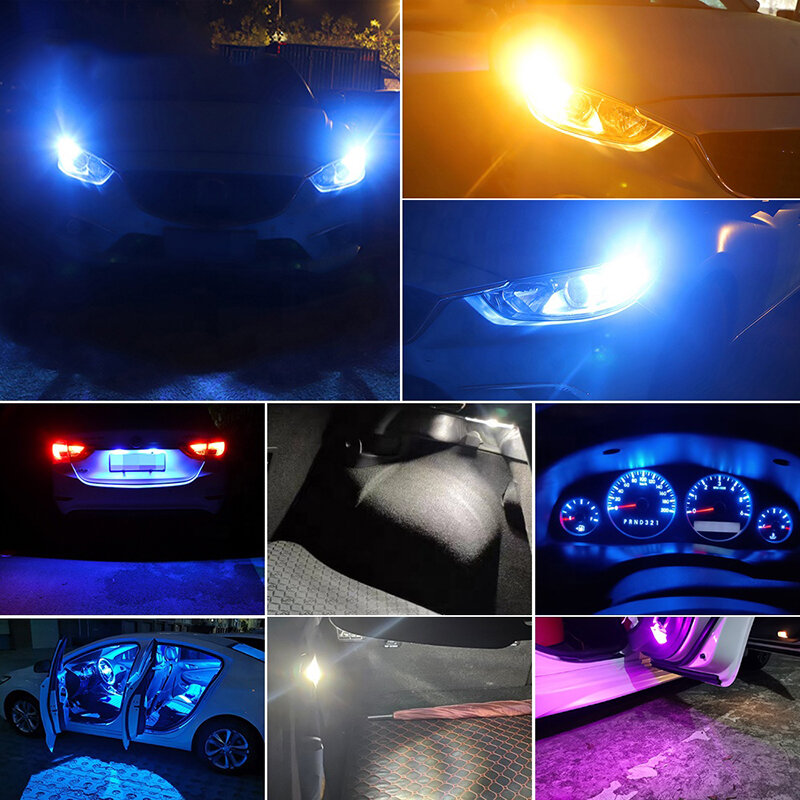 2 قطعة سيارة T10 LED لمبة 3030 5SMD LED مصباح إشارة السيارات سيارة التخليص أضواء لوحة ترخيص مصابيح 12 فولت عالية الفرامل ضوء 5W5 194 168