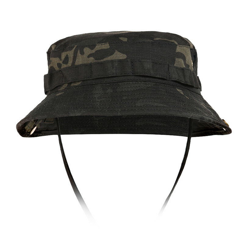 قبعة البوني متعددة الاستعمالات قبعات دلو عسكرية مموهة مناسبة للصيد والتنزه في الخارج والصيد تحمي من الأشعة فوق البنفسجية قبعة الصيادين التكتيكية للرجال