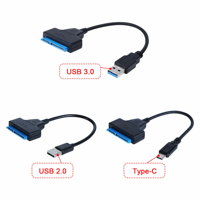 USB 3.0 SATA 3 كابل Sata إلى USB 3.0 محول ما يصل إلى 6 Gbps دعم 2.5 بوصة الخارجية SSD HDD القرص الصلب 22 دبوس Sata III كابل