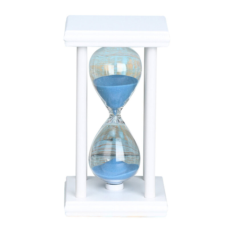 45/60min Wooden Sand Clock Sandglass Hourglass Timer Kitchen School Home Decor