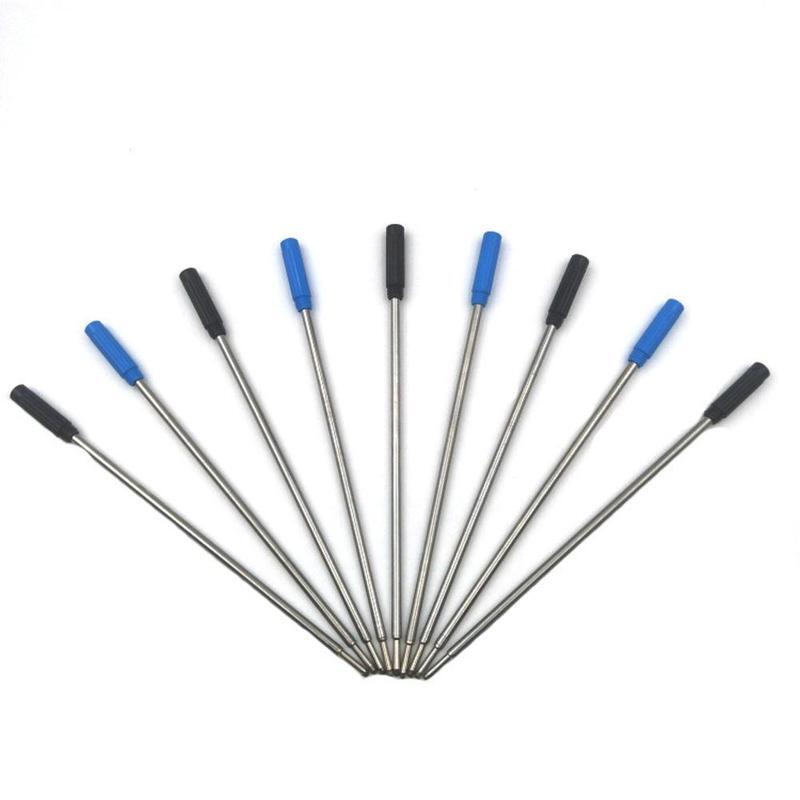 قلم حبر جاف معدني ، إعادة تعبئة ، 1.0 مللي متر ، طول 11.6 سنتيمتر ، بديل ، إعادة تعبئة ، قلم أسود من الفولاذ ، أزرق و S M8S6 ، بالجملة