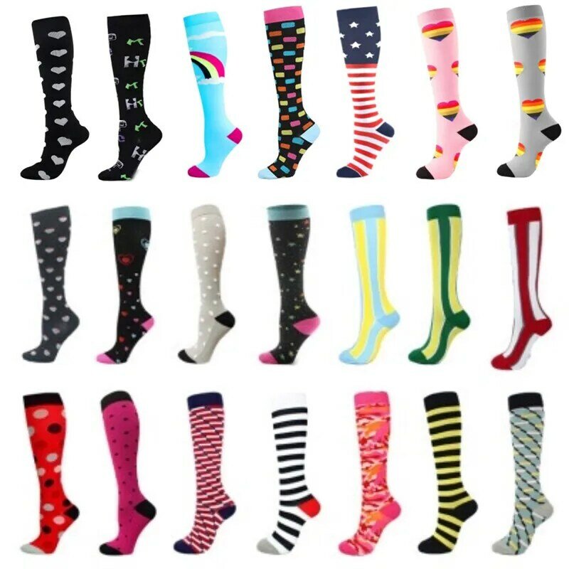 Compression Stockings Men Women Stocking Breathable Fitness Sport Socks Outdoor Pressure Running Cycling Compression Socks