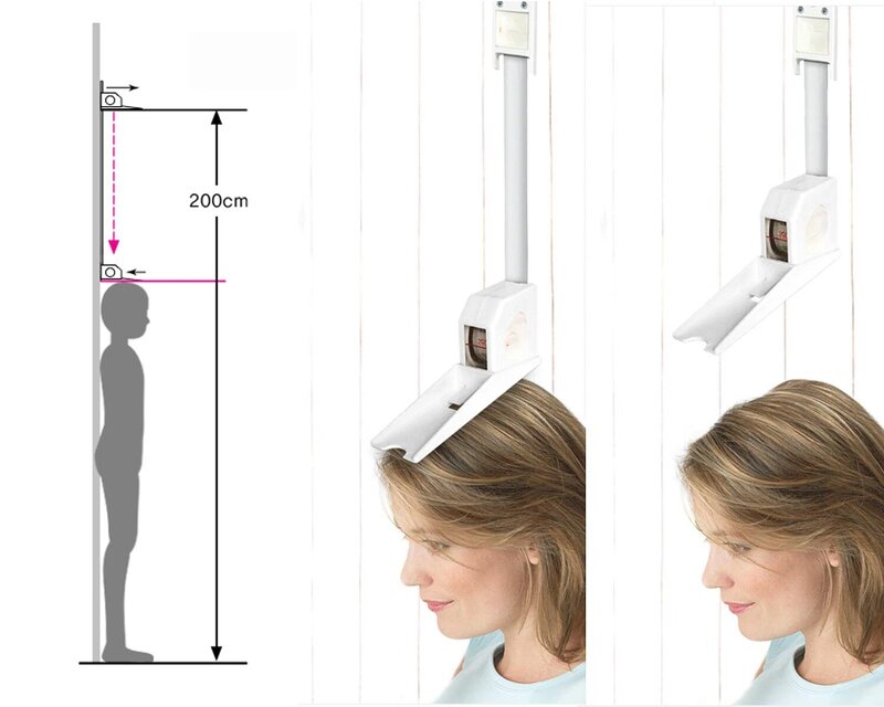 2 متر قابل للسحب قياس ارتفاع دائم للجدار ، المهنية الحائط ارتفاع قضيب للأطفال الكبار
