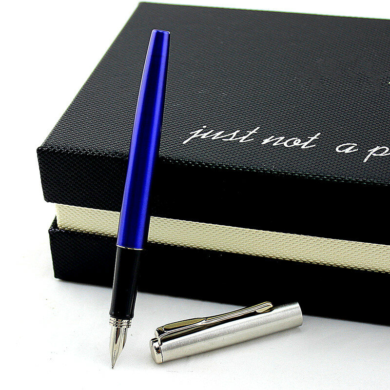 قلم حبر معدني فاخر للطلاب ، إيريديوم 0.5 مللي متر ، قلم حبر اختياري ، هدية احترافية وكتابة