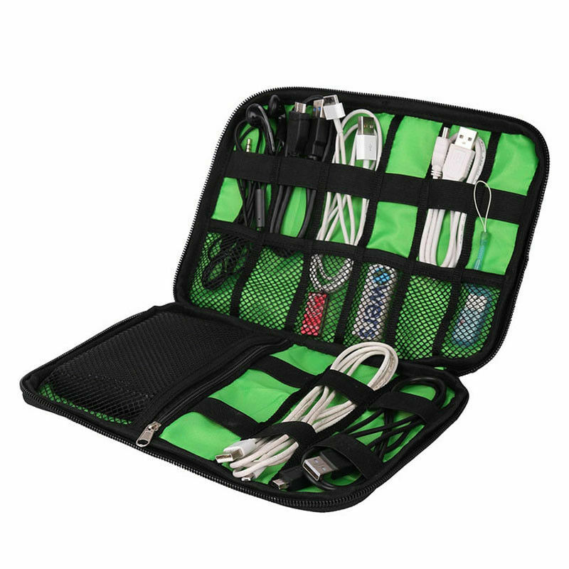 حقيبة تخزين مقاومة للماء لسماعات الأذن ، وكابل بيانات ، ومحرك أقراص فلاش رقمي ، وحقيبة محمولة