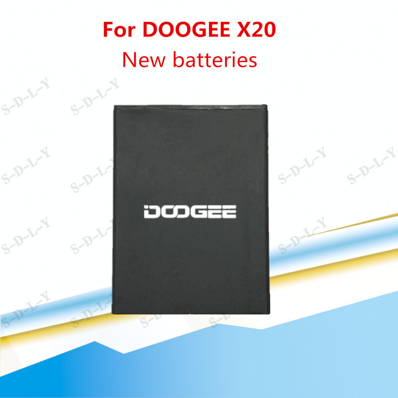 DOOGEE X20 بطارية 2580mAh 100% الأصلي جديد استبدال ملحقات بطاريات ل DOOGEE X20 هاتف ذكي