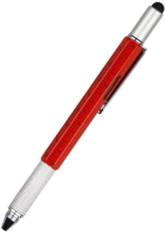 بسيط الإبداعية المعادن متعددة أداة القلم 6 في 1 قلم ستايلس مدرسة وظيفية العملي اللوازم المكتبية القرطاسية