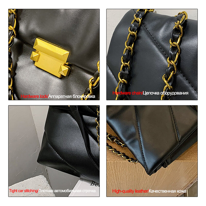 الخامس على شكل المشارب موجزة لينة جلدية الكتف حقائب كروسبودي للنساء 2021 سلسلة الموضة حقيبة ساعي عادية كيس الرئيسي