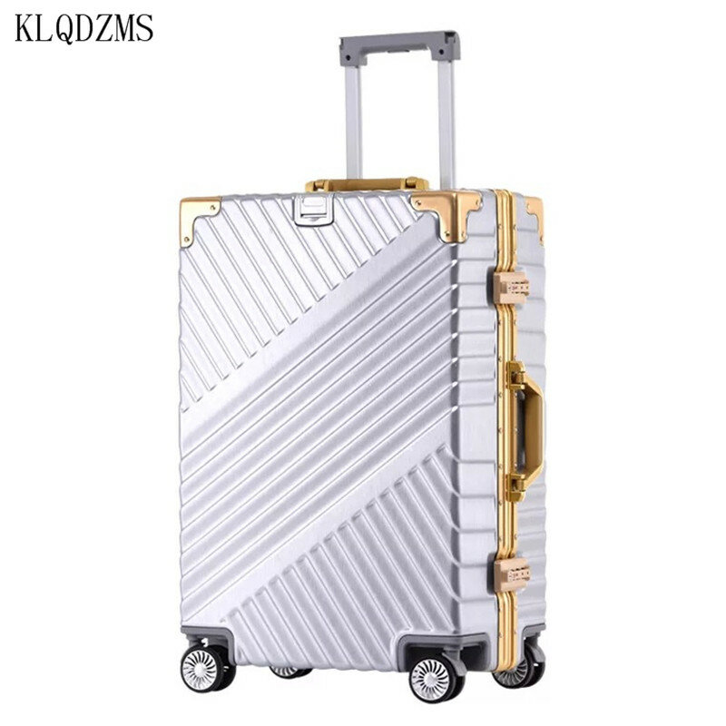 حقائب يد أنيقة للسيدات طراز KLQDZMS مقاس 20 بوصة و24 بوصة و26 بوصة حقائب بعجلات مصنوعة من مادة ABS حقيبة سفر أنيقة للرجال