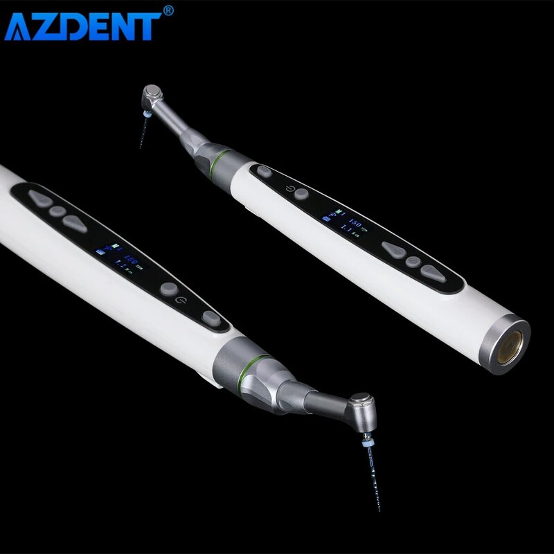 AZDENT LED الأسنان الصغيرة إندو موتور اللبية العلاج 9 برامج السيارات عكس عكس الترددية نموذج 16:1 كونترا زاوية