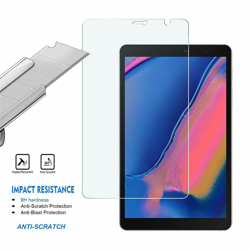واقي شاشة من الزجاج المقوى ، شفاف ، نحيف ، مضاد للانفجار ، لهاتف Samsung Galaxy Tab A 8.0 2019 P200/P205