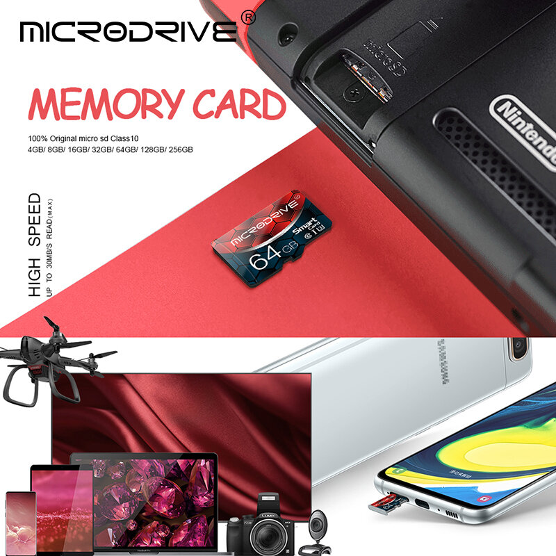 عرض ساخن على بطاقة مايكرو sd 32GB 16GB 8GB SDHC بطاقة الذاكرة tarjet مايكرو sd 64gb 128gb SDXC كارتاو دي ميموري بطاقة TF صغيرة للهاتف
